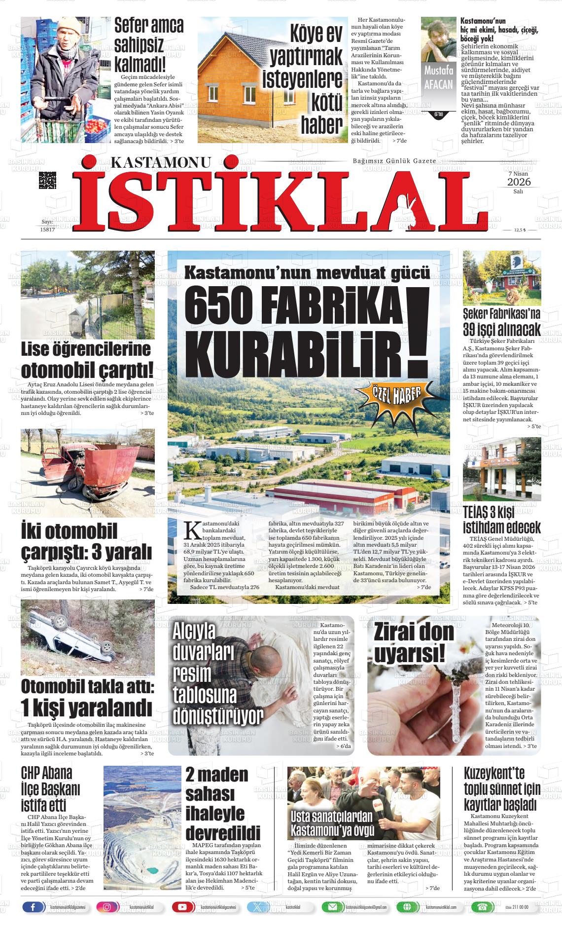 Kastamonu 07.04.2026