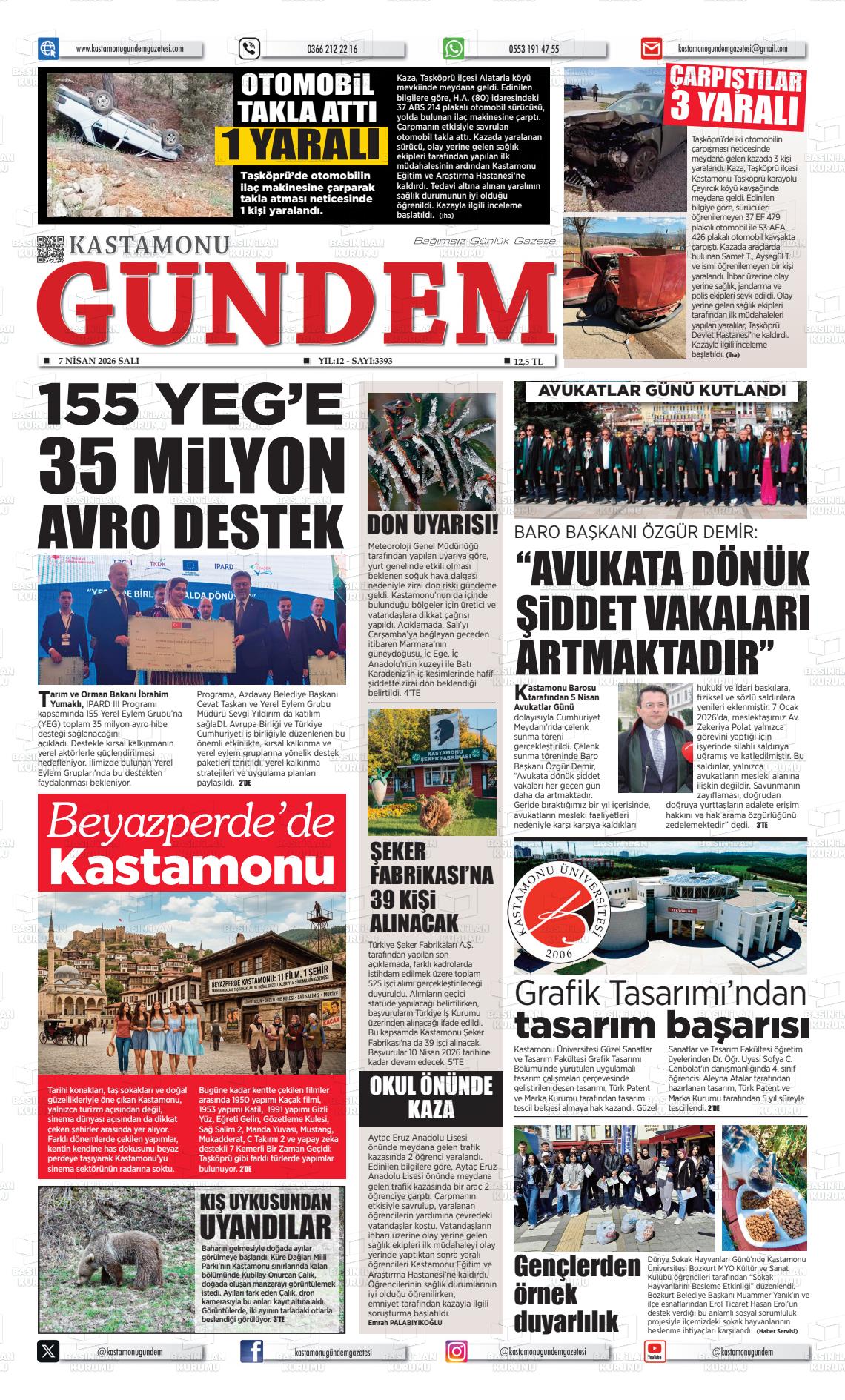 Kastamonu Gundem 07.04.2026