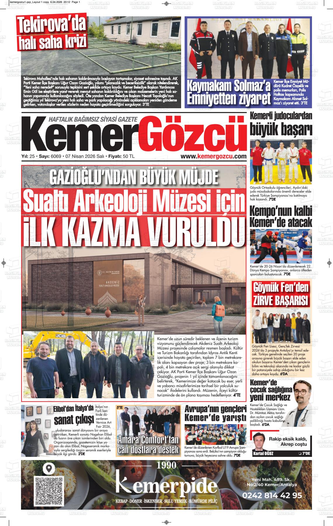 Antalya Kemergozcu 07.04.2026