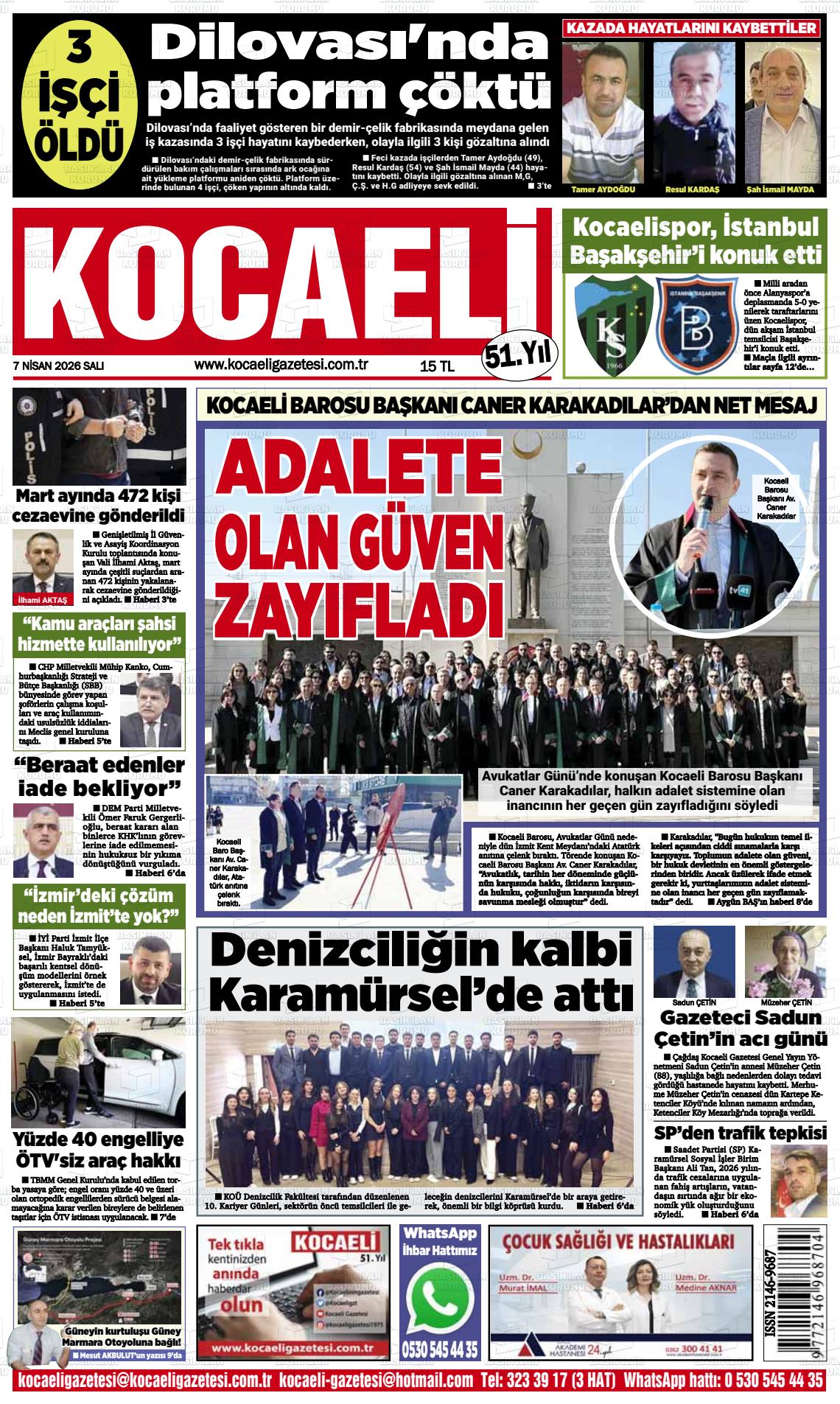 Kocaeli 07.04.2026