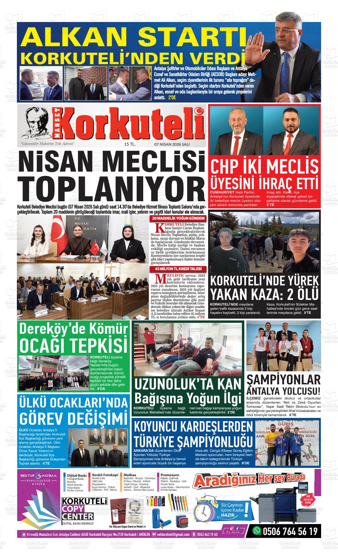 Antalya Korkutelimanset 07.04.2026