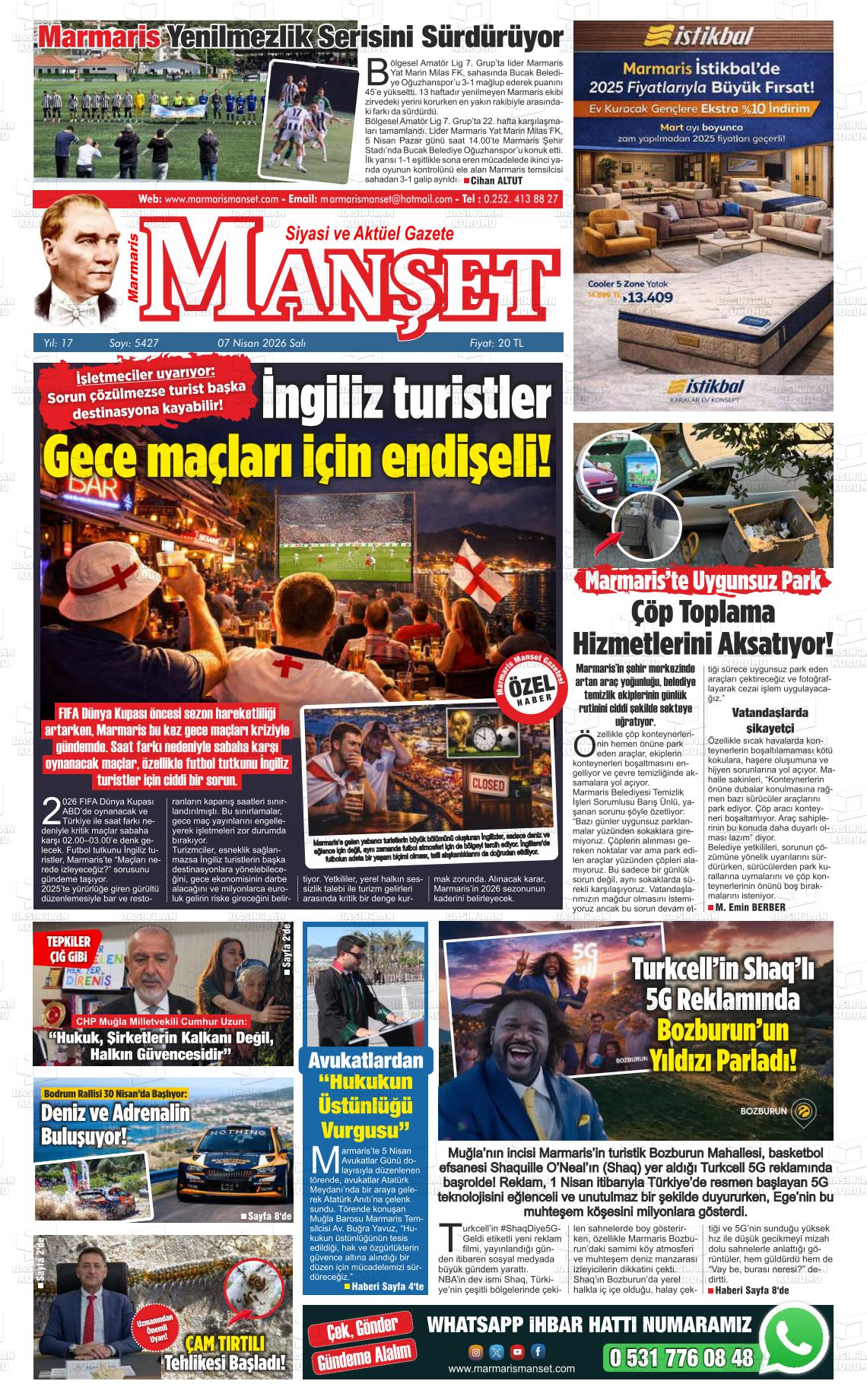 Mugla Manset 07.04.2026