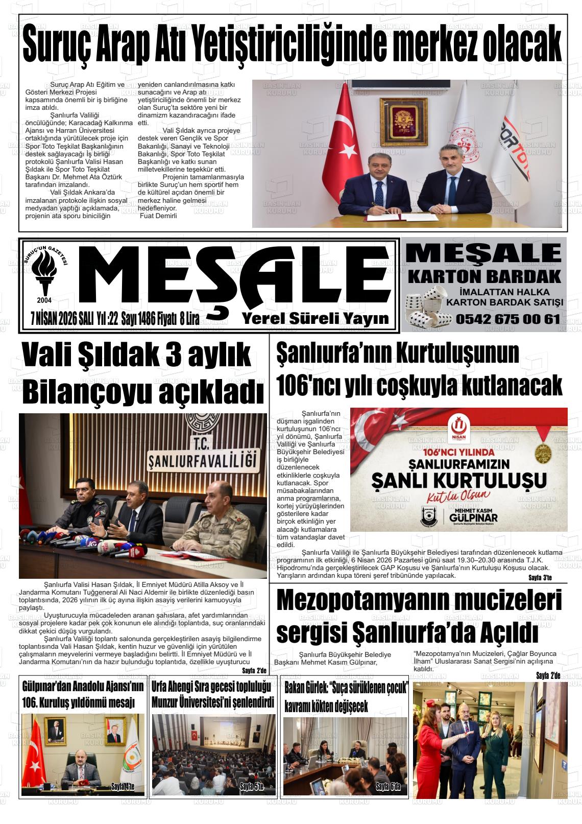 Sanliurfa Mesale 07.04.2026