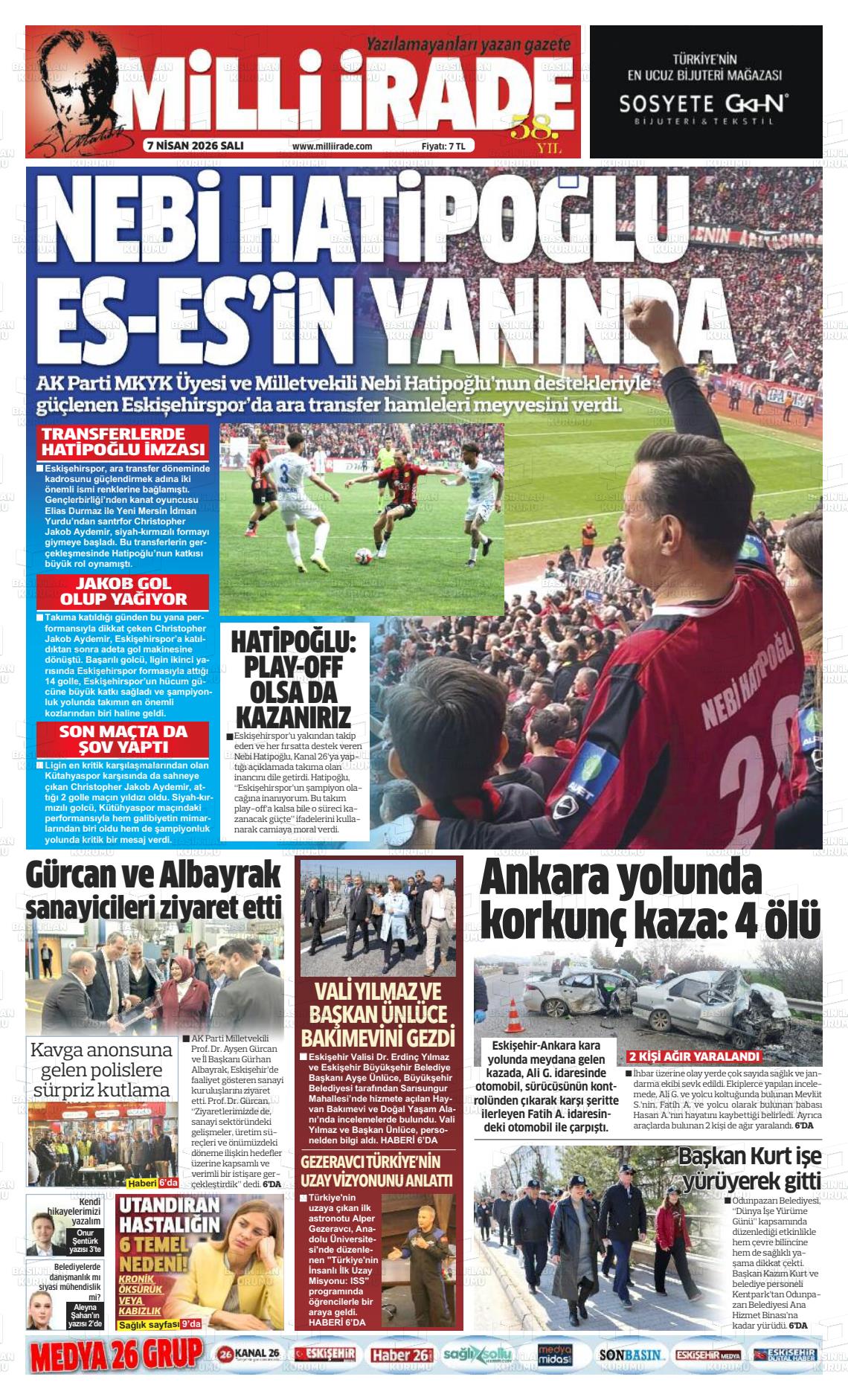 Konya Milliirade 07.04.2026