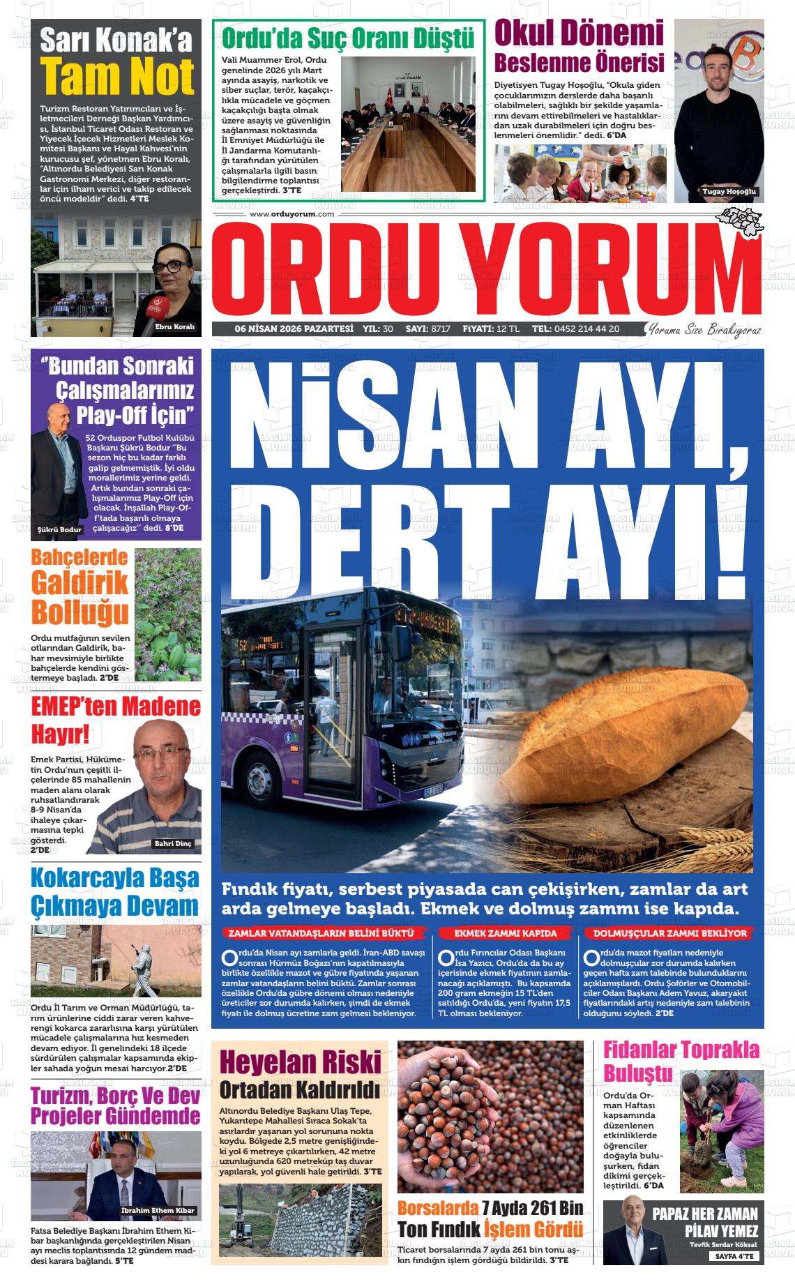 Ordu Yorum 07.04.2026