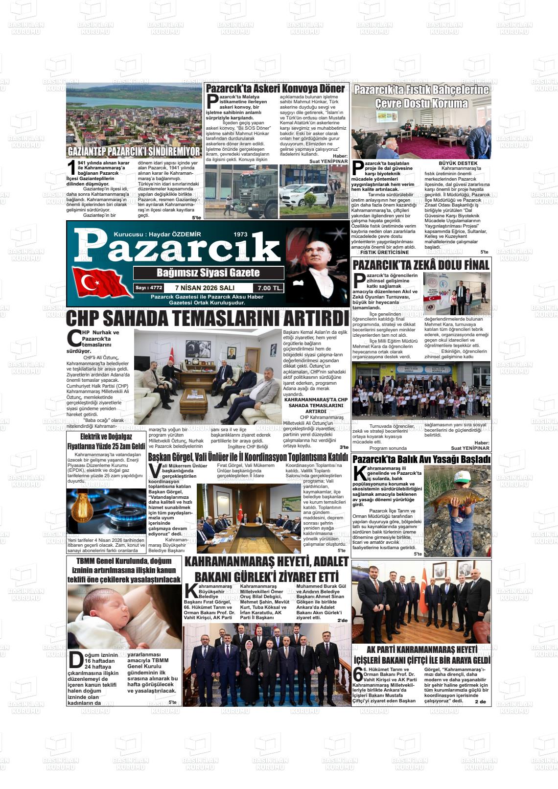 Kahramanmaras Pazarcik 07.04.2026