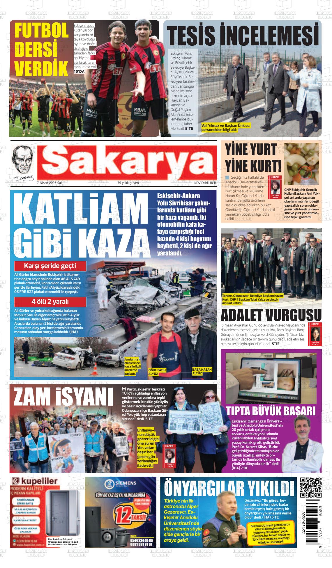 Eskisehir Sakarya 07.04.2026