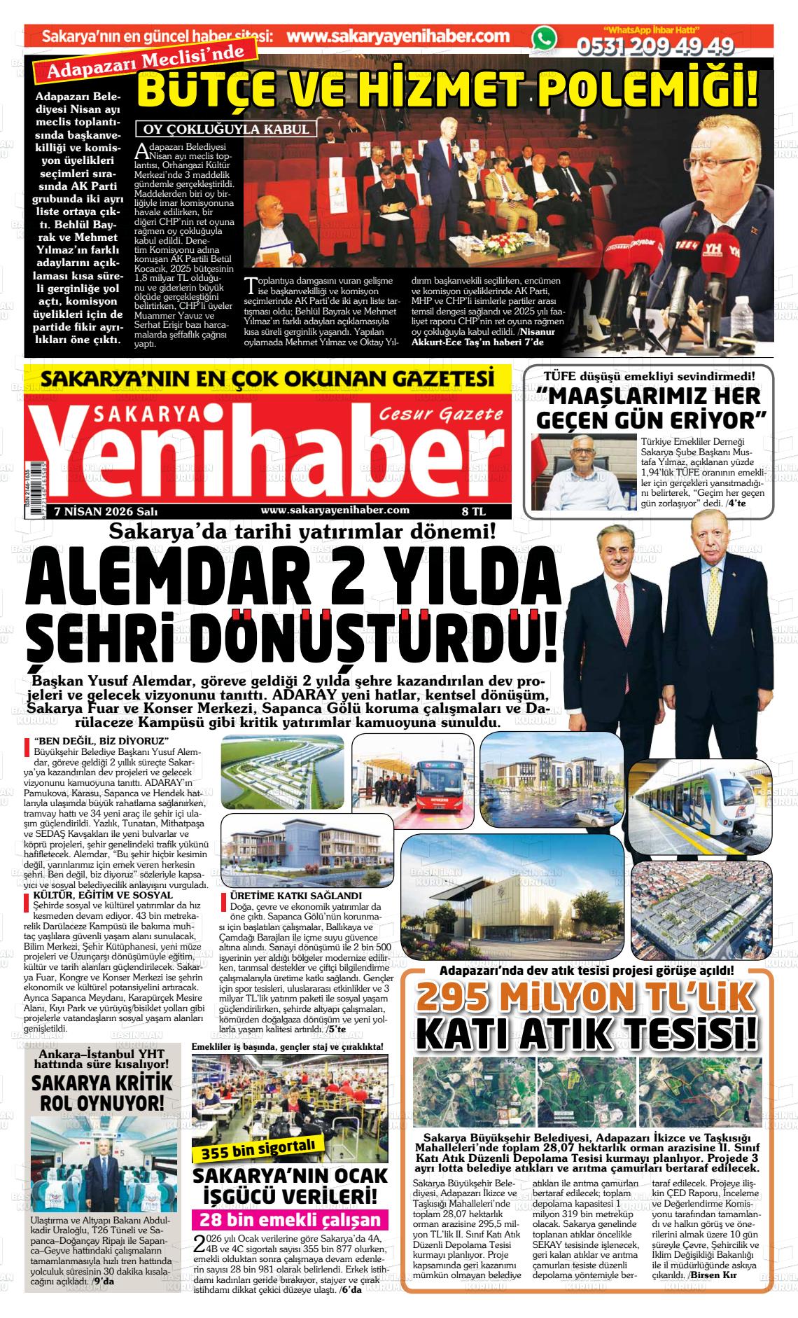 Sakarya Yenihaber 07.04.2026