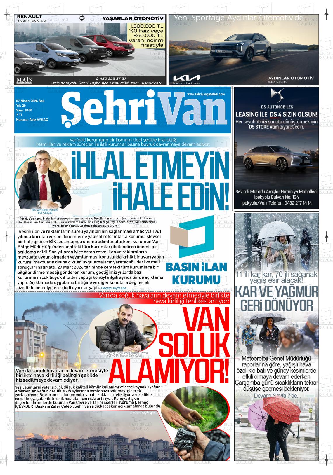 Van Sehri 07.04.2026