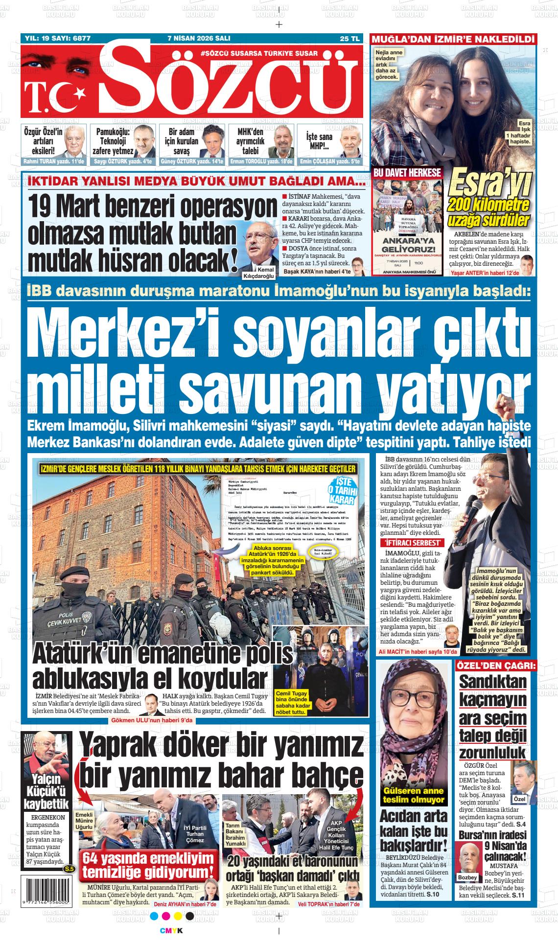 Sözcü Gazetesi 07.04.2026