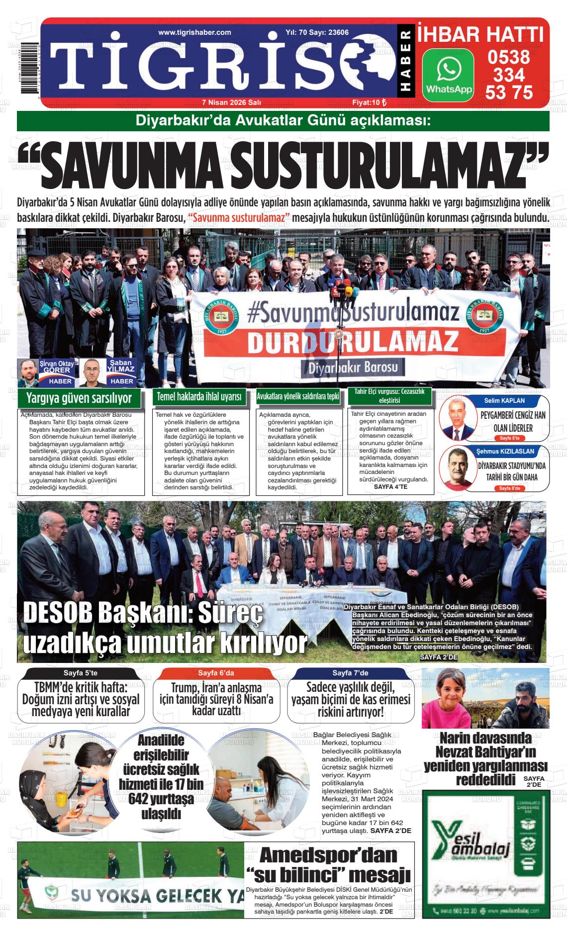 Diyarbakir Tirgis 07.04.2026