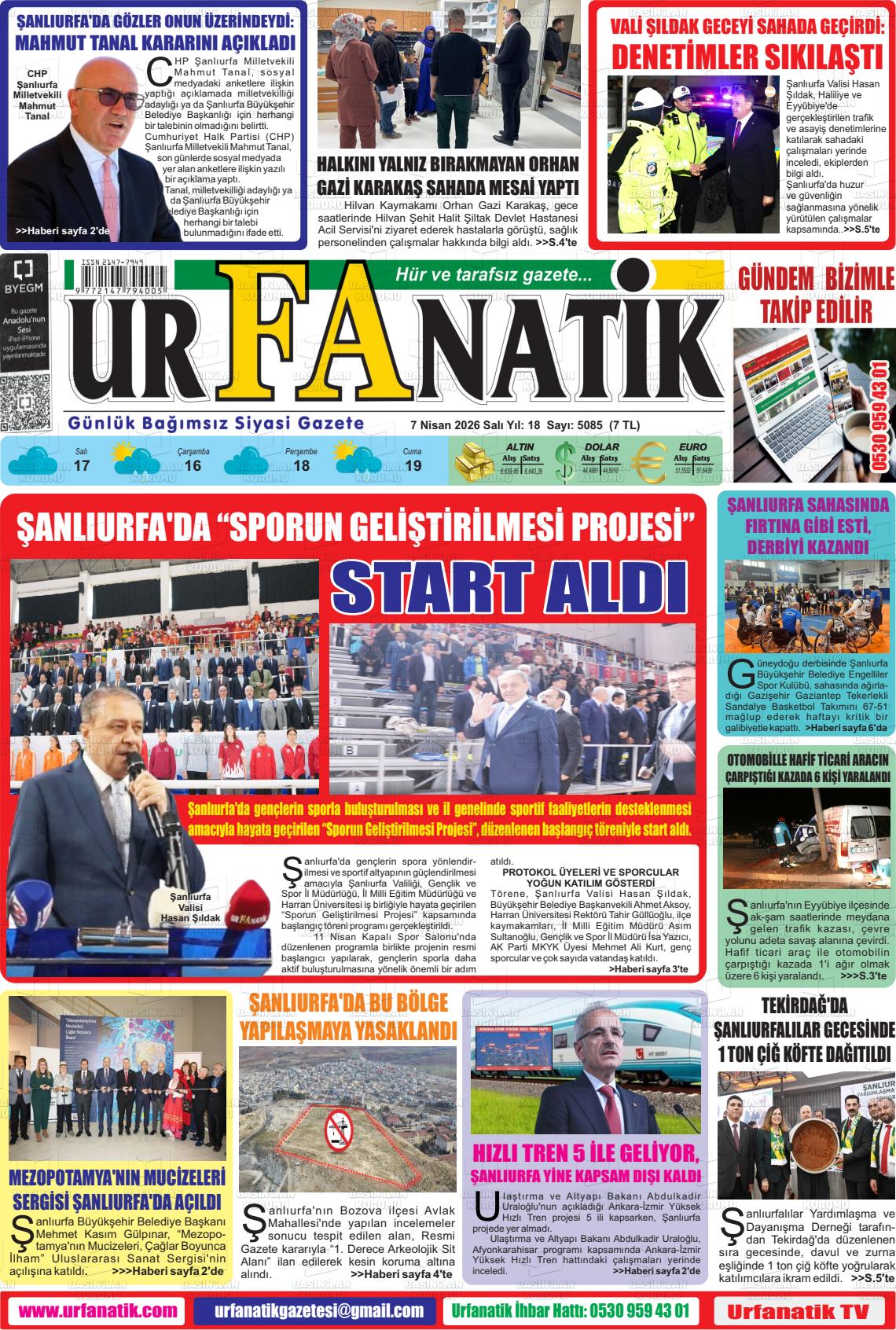 Sanliurfa Urfanatik 07.04.2026