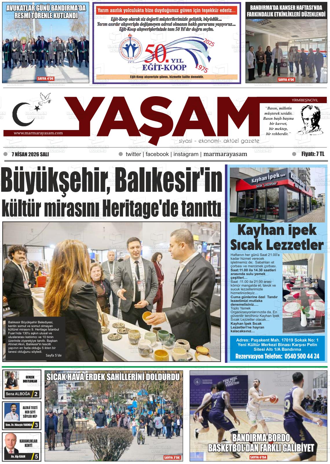 Canakkale Yasam 07.04.2026