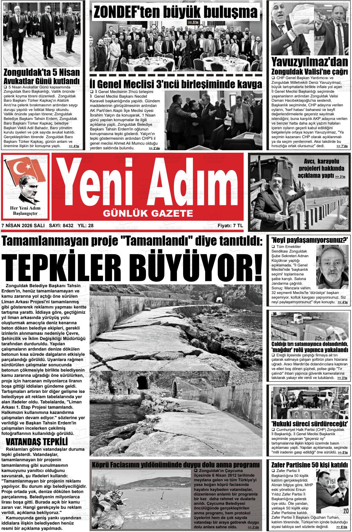 Zonguldak Yeniadim 07.04.2026