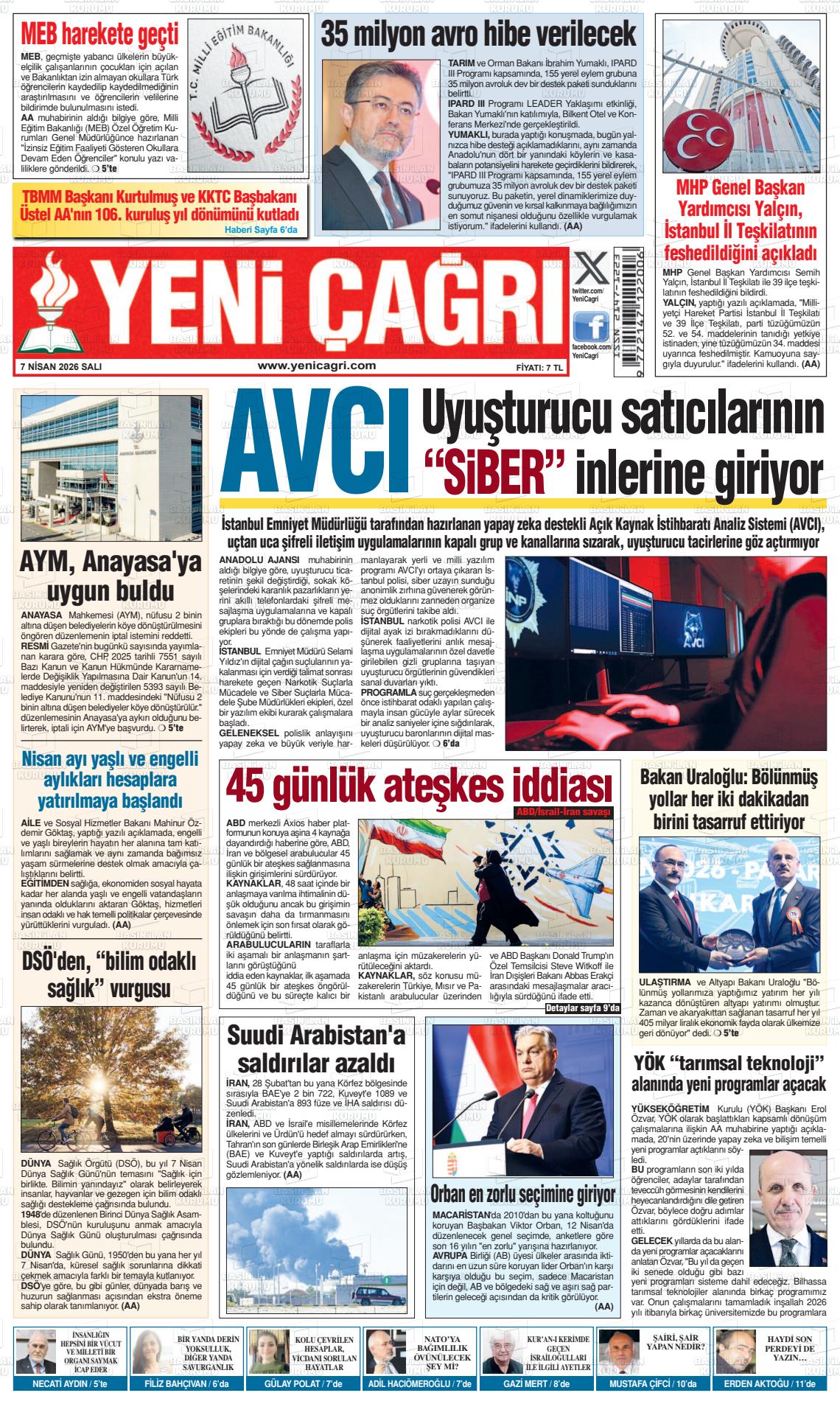 Istanbul Yenicagri 07.04.2026