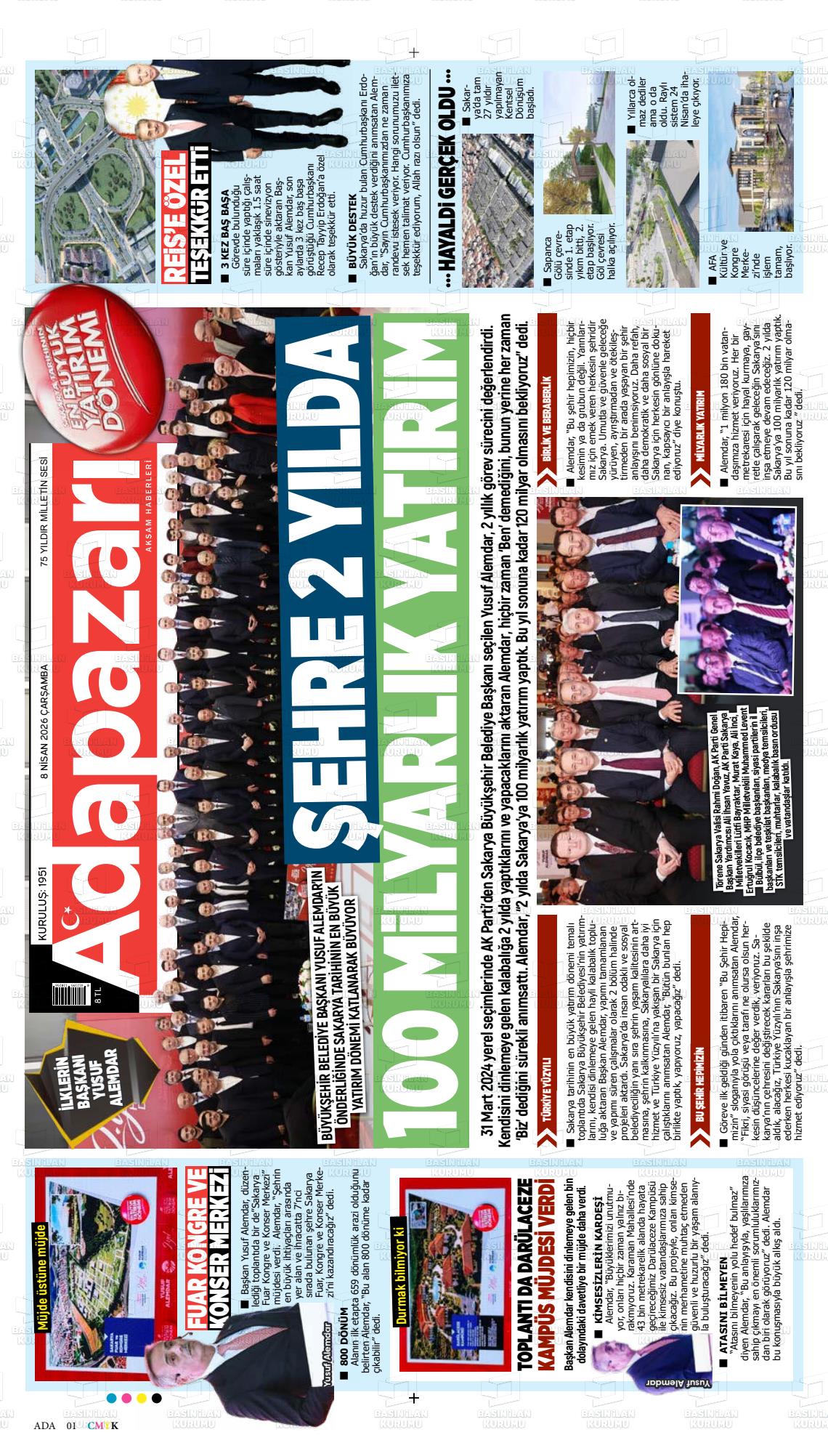 Sakarya Adapazariaksamhaberleri 08.04.2026