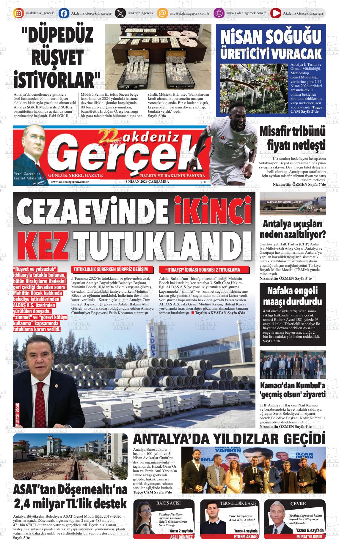 Antalya Akdenizgercek 08.04.2026