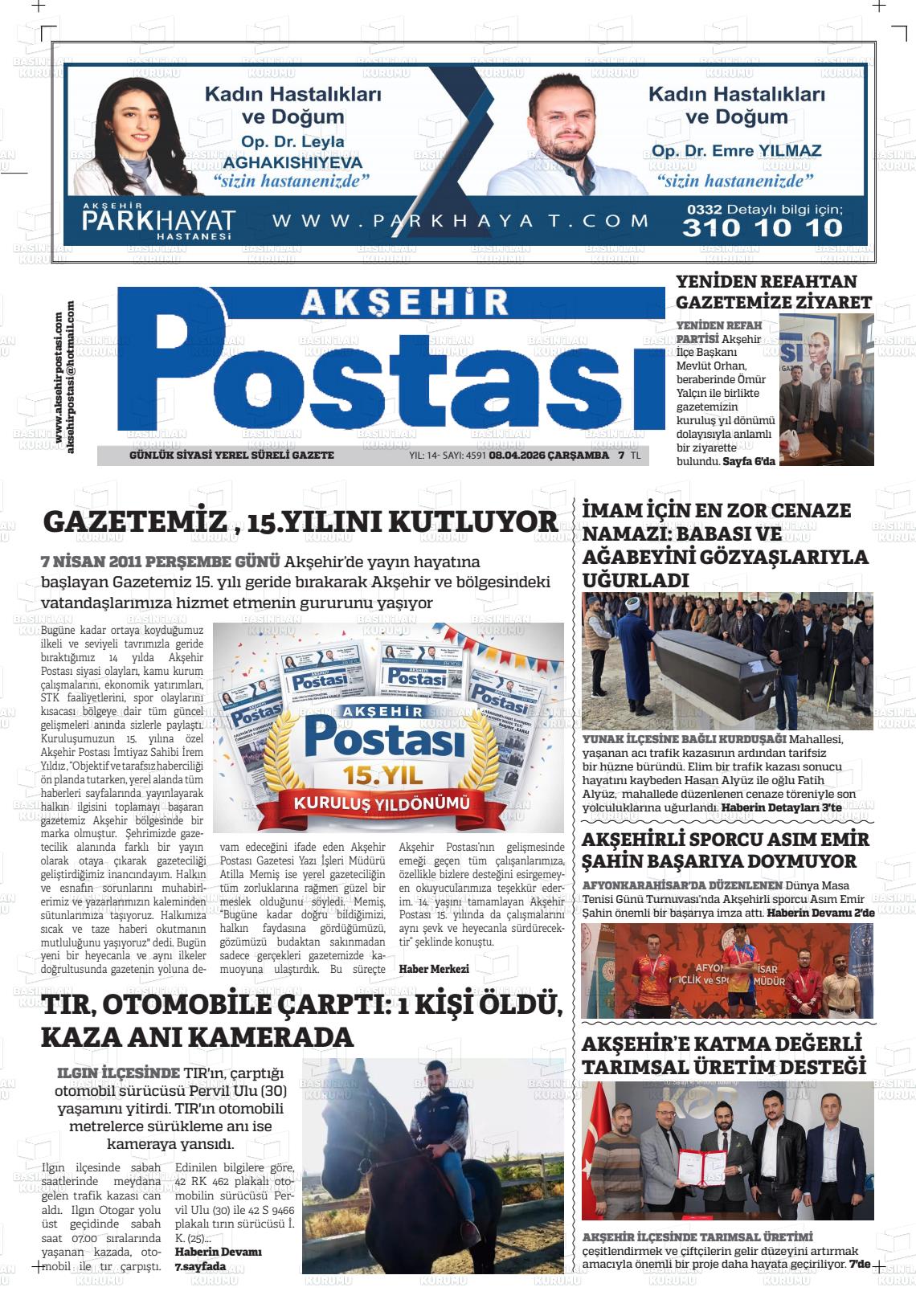 Konya Aksehirpostasi 08.04.2026