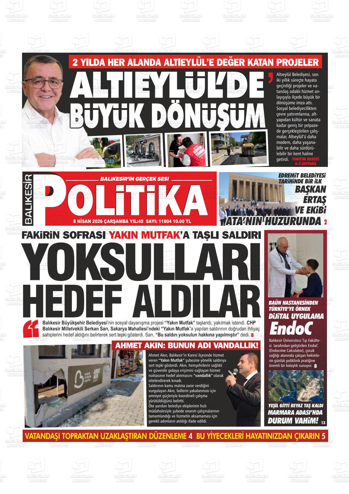 Balikesir Politika 08.04.2026