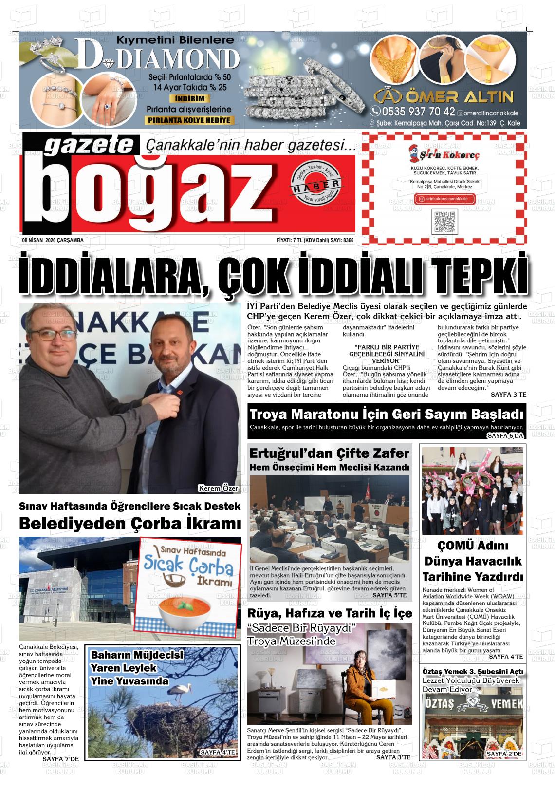 Canakkale Bogaz 08.04.2026