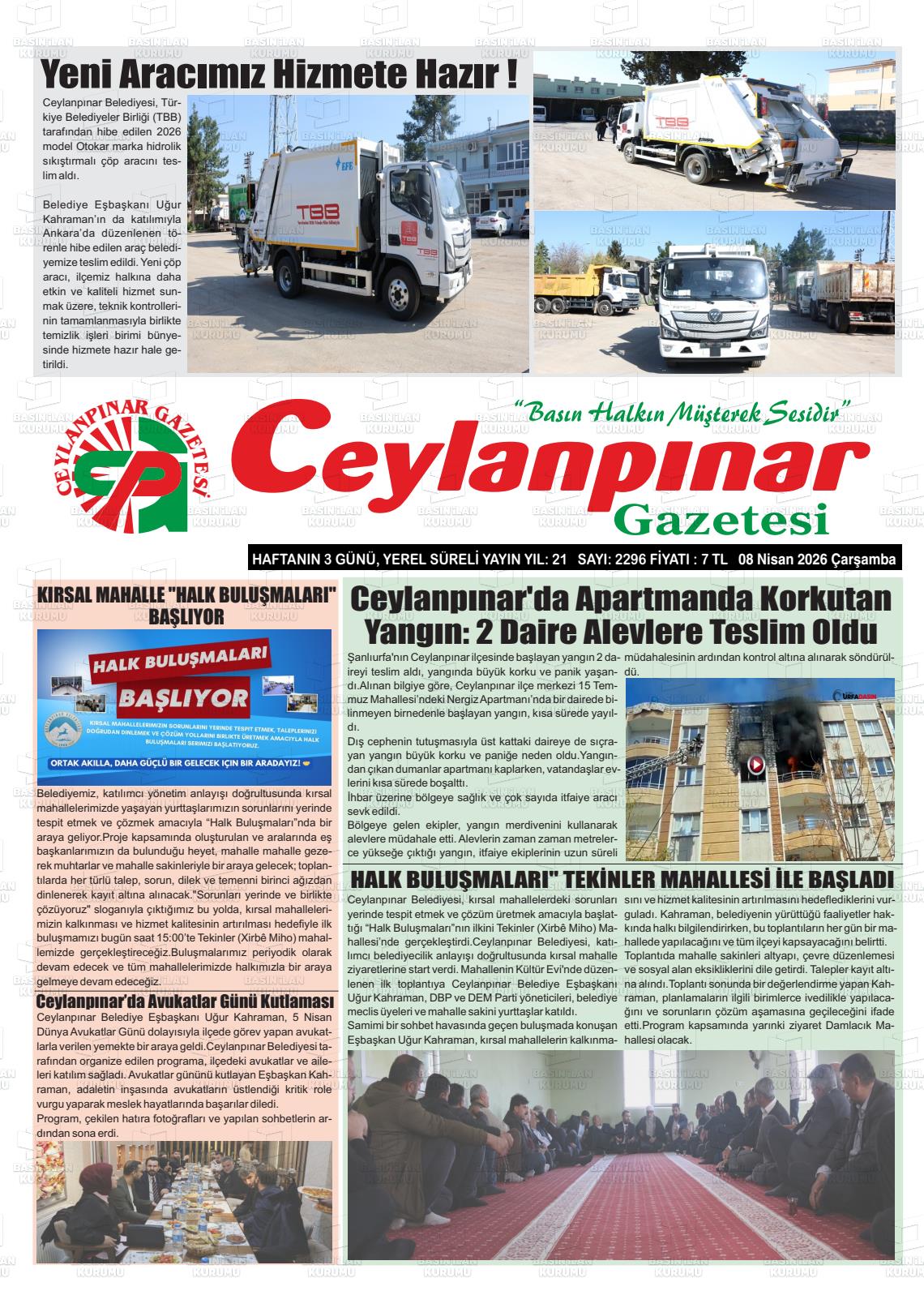 Sanliurfa Ceylanpinar 08.04.2026
