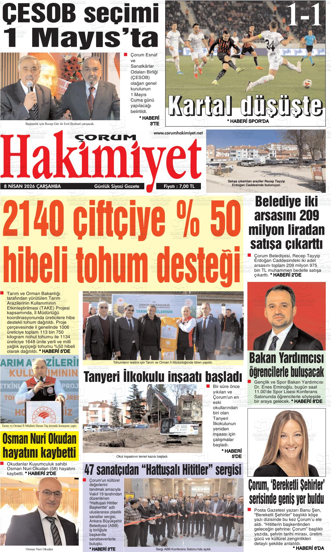 Corum Hakimiyet 08.04.2026