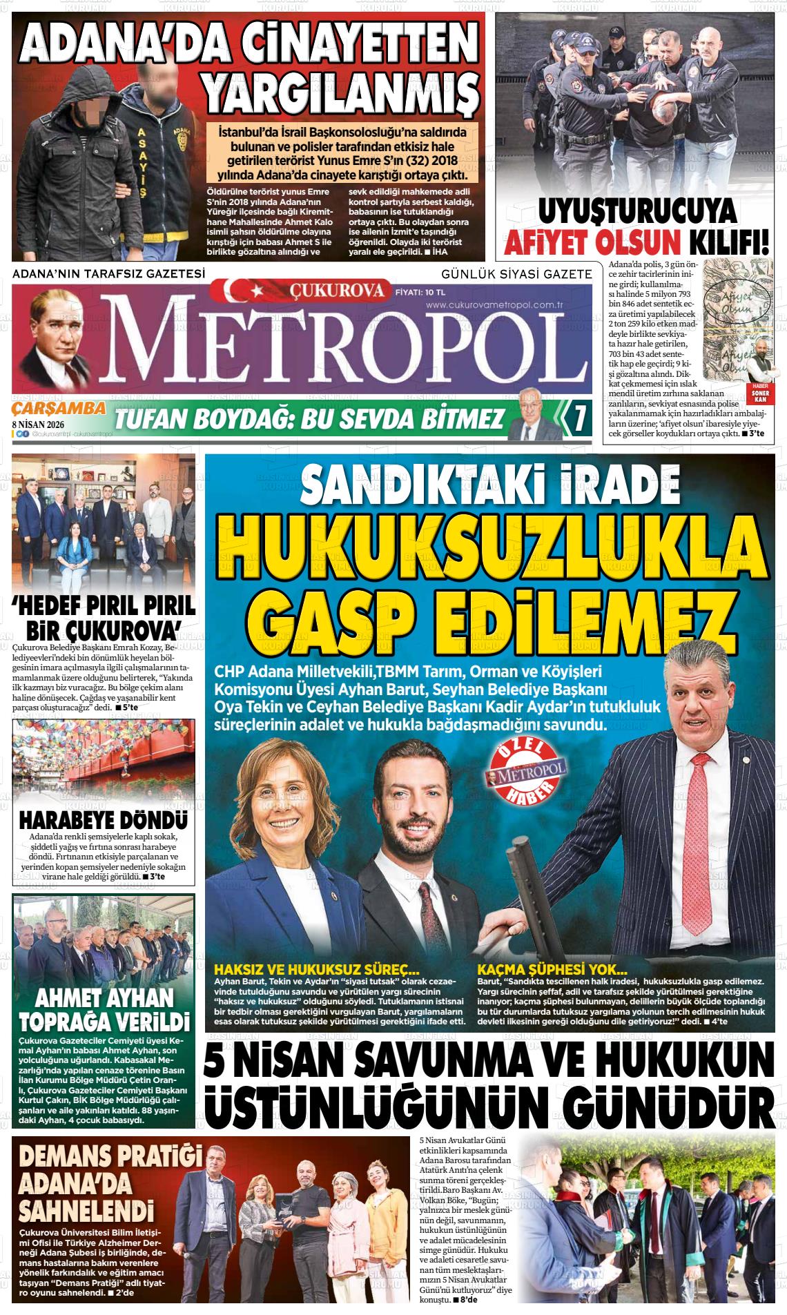 Adana Cukurovametropol 08.04.2026