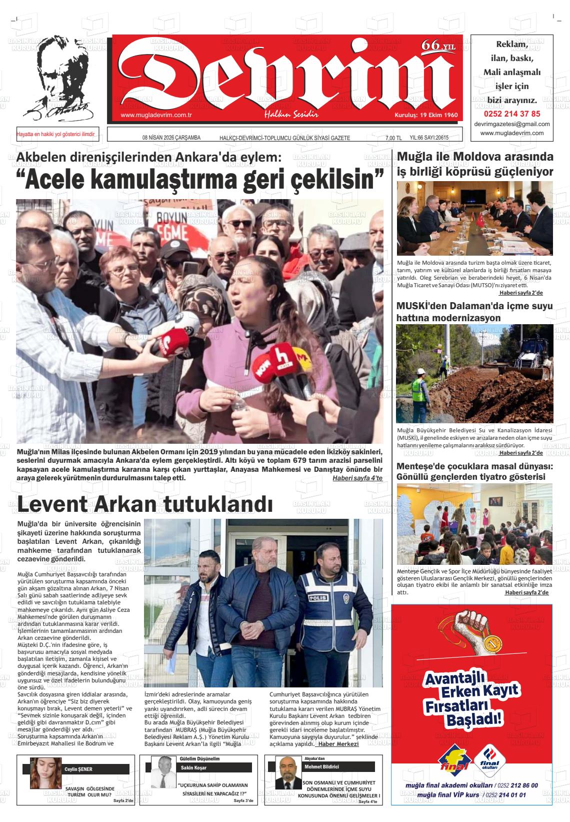 Tekirdag Devrim 08.04.2026