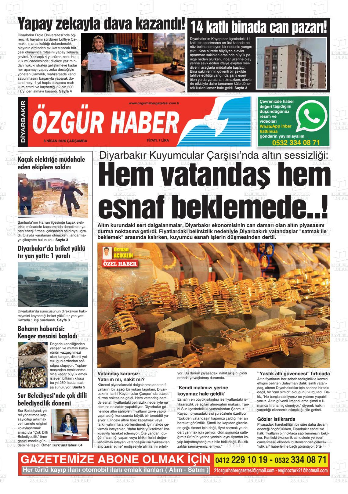 Diyarbakir Ozgurhaber 08.04.2026