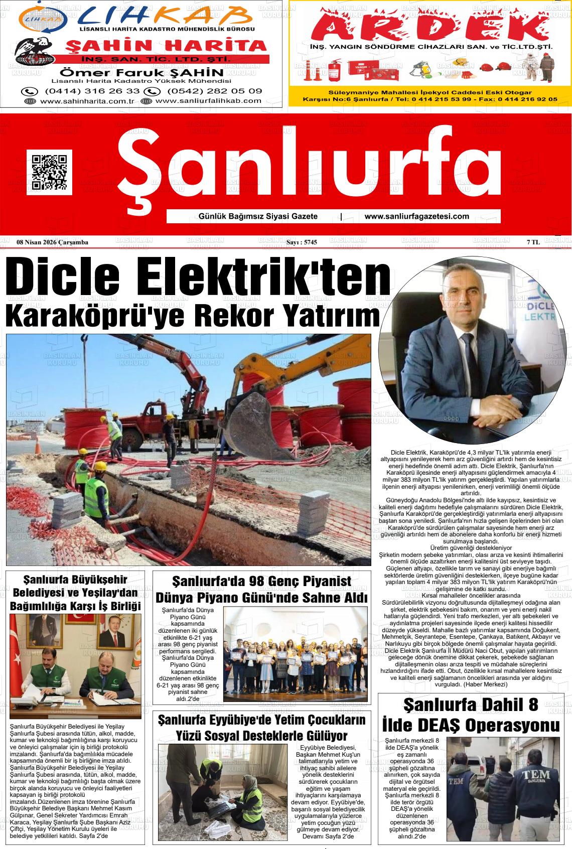Sanliurfa Dunyadaveturkiyede 08.04.2026