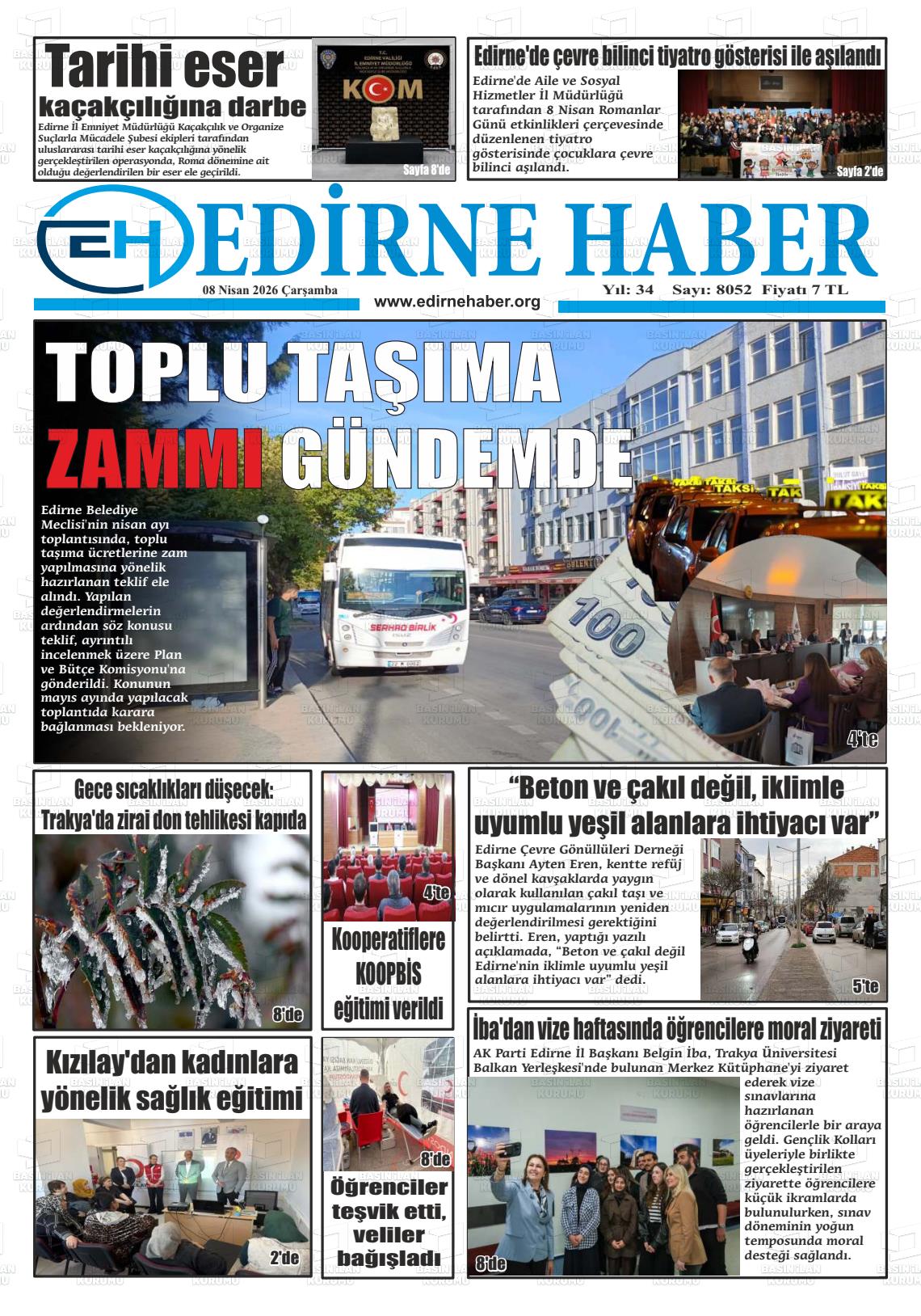 Edirne Haber 08.04.2026