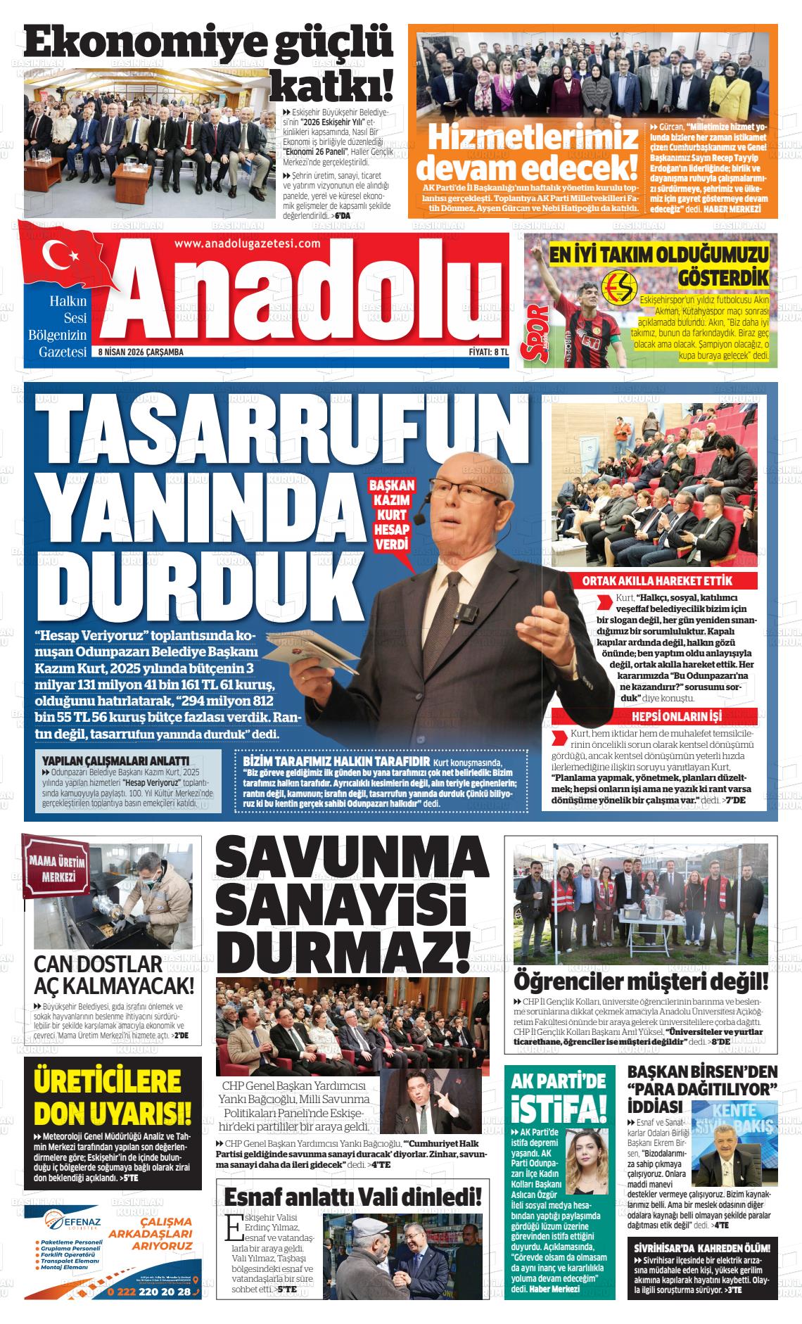 Eskisehir Anadolu 08.04.2026