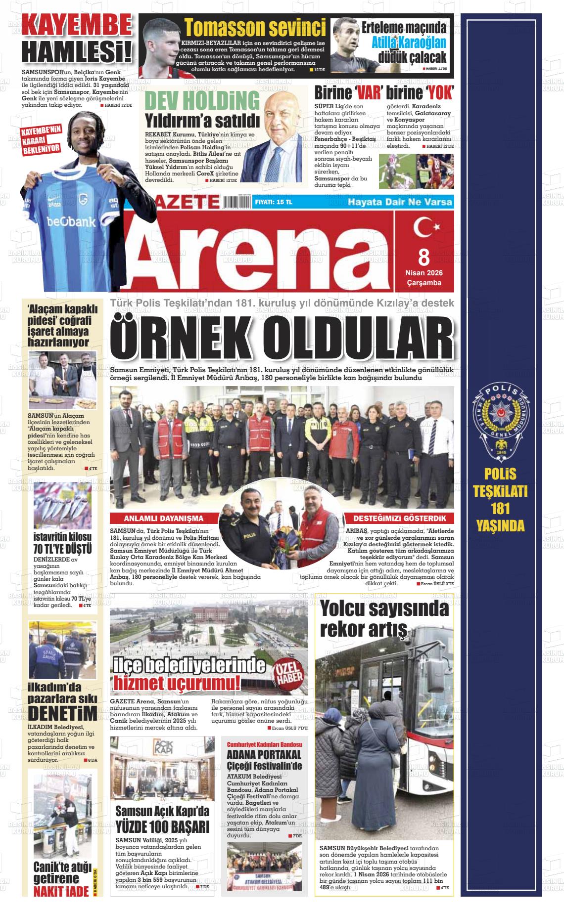 Samsun Gazetearena 08.04.2026
