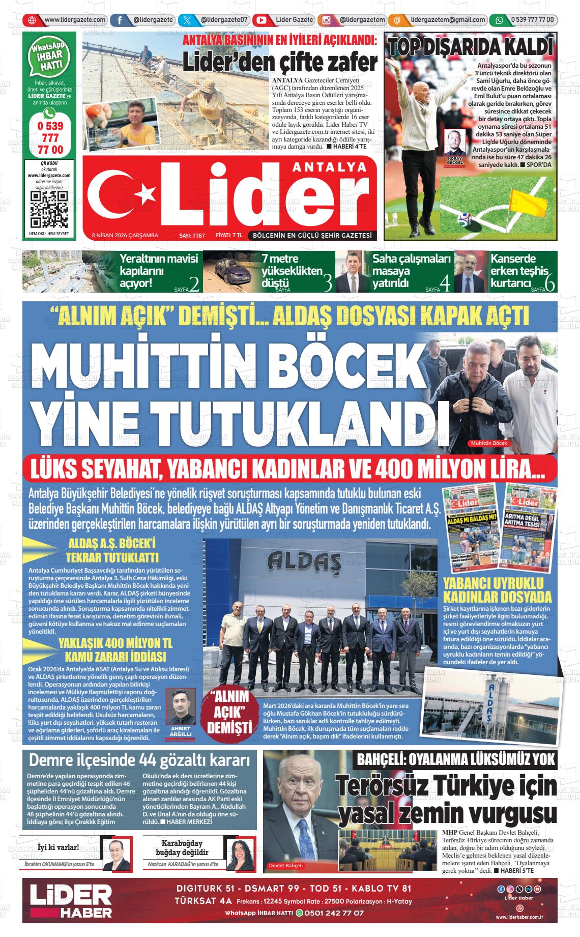 Antalya Gazetebir 08.04.2026