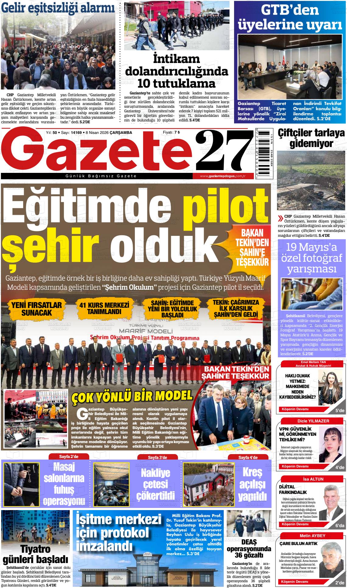 Gaziantep Dogus 08.04.2026