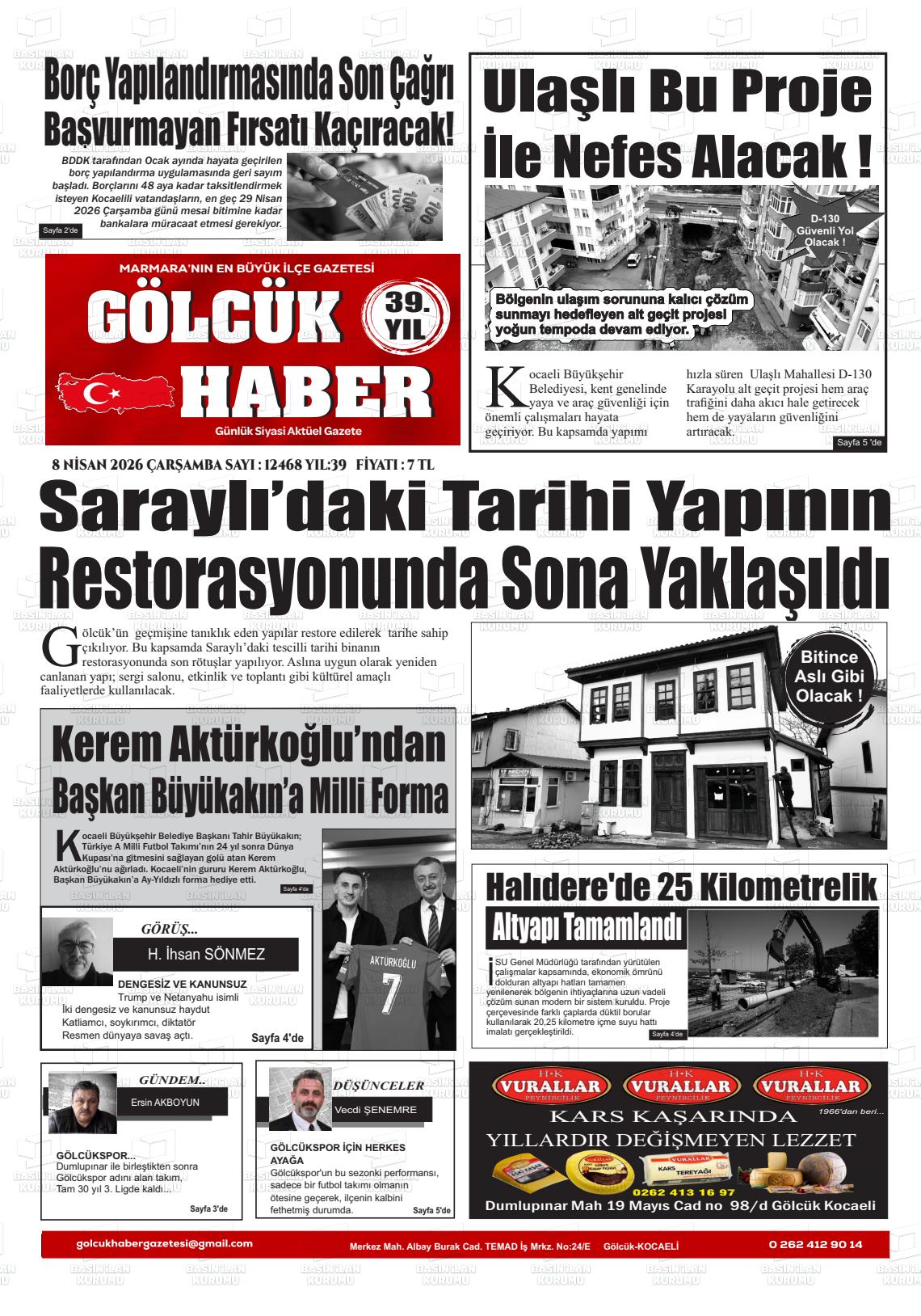 Kocaeli Golcukhaber 08.04.2026