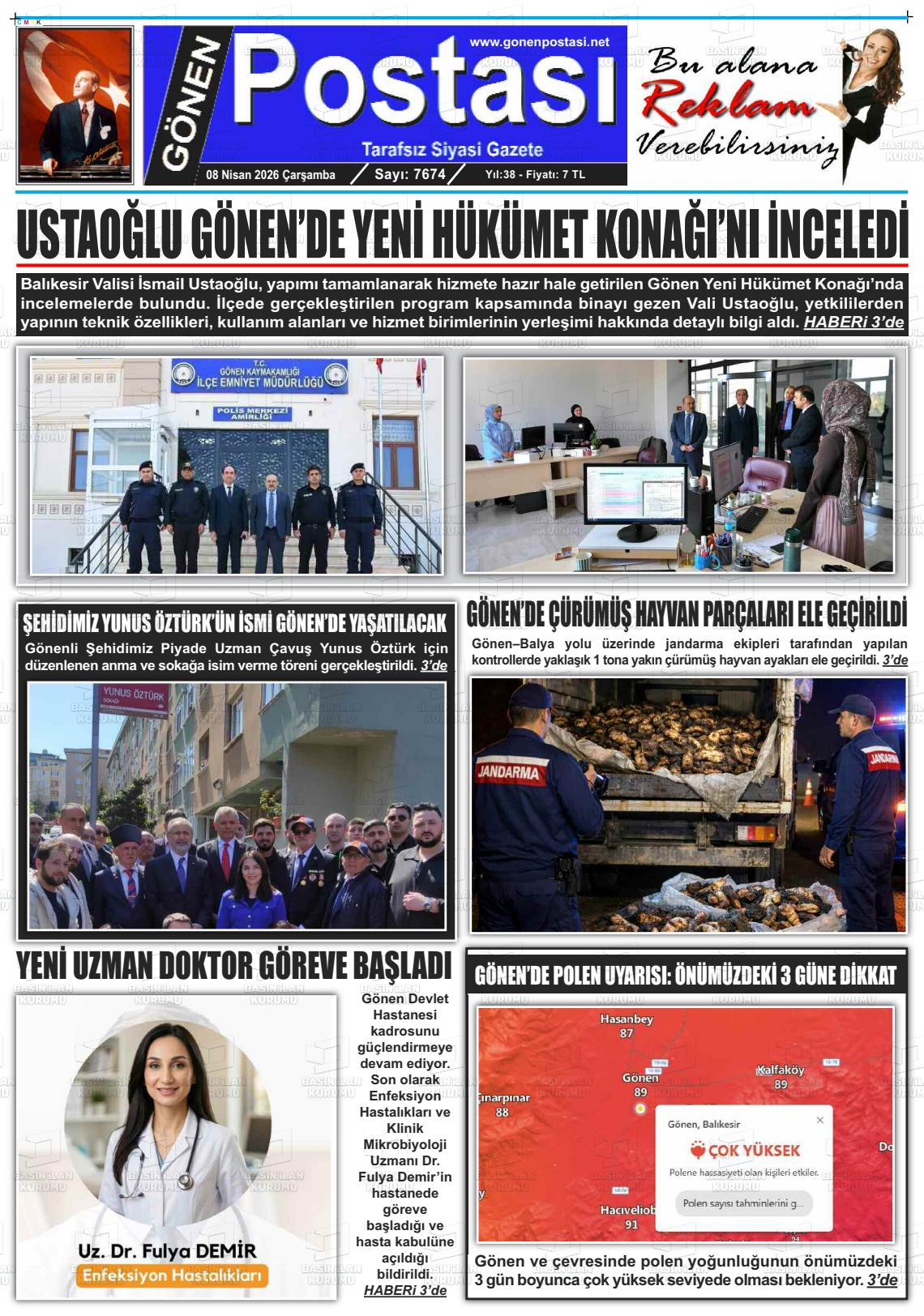 Balikesir Gonenpostasi 08.04.2026