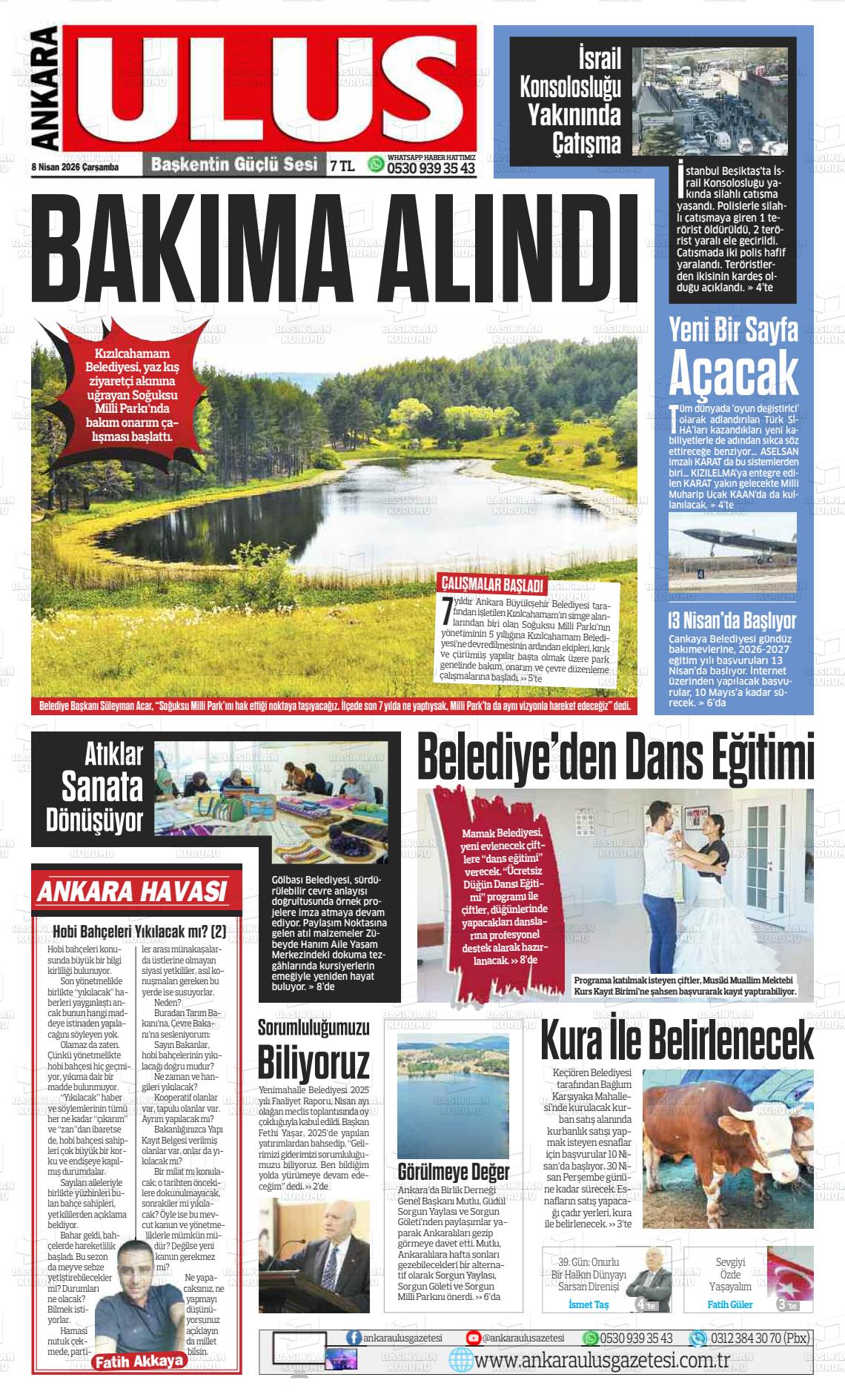 Ankara Habervaktim 08.04.2026