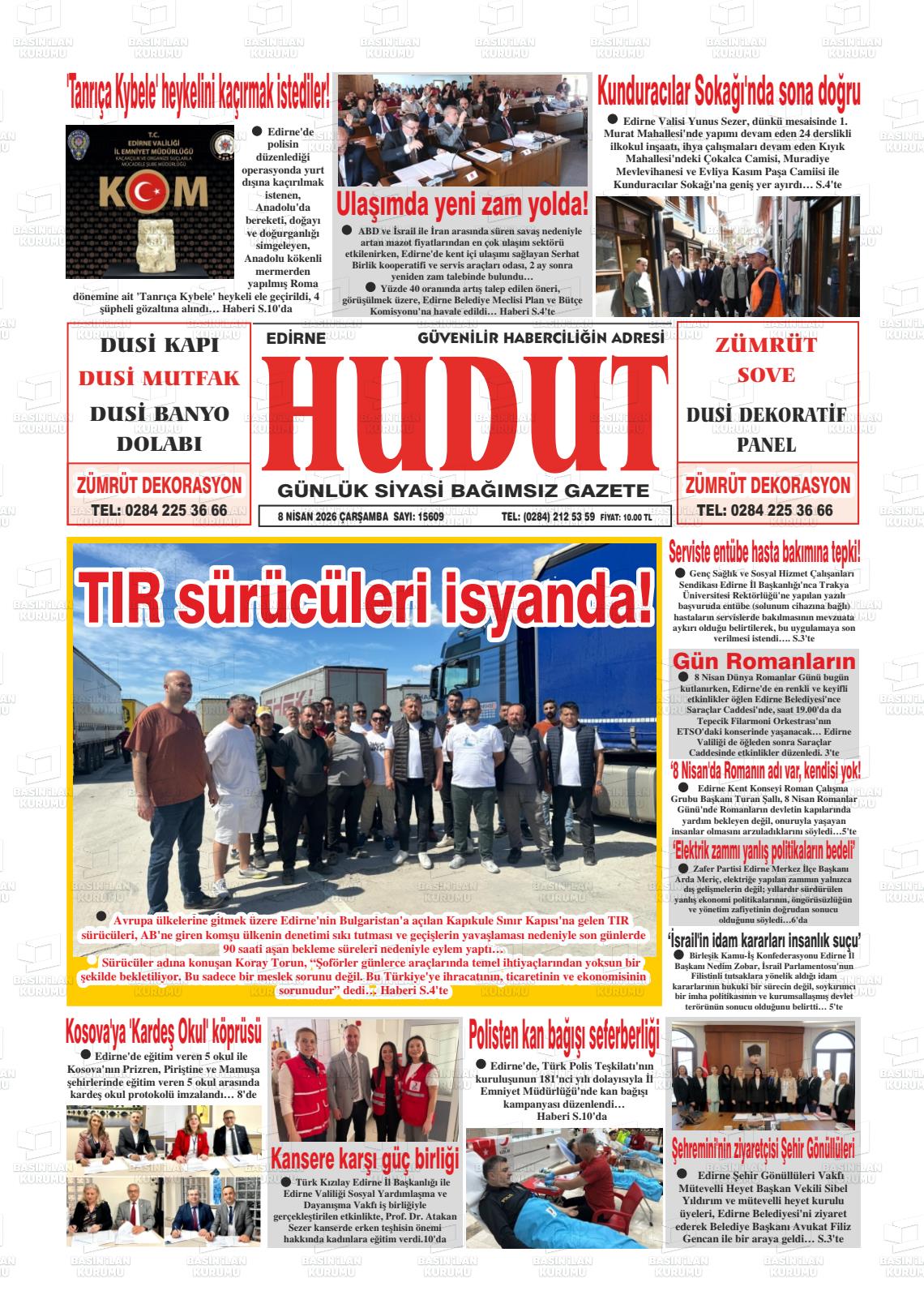 Edirne Hudut 08.04.2026