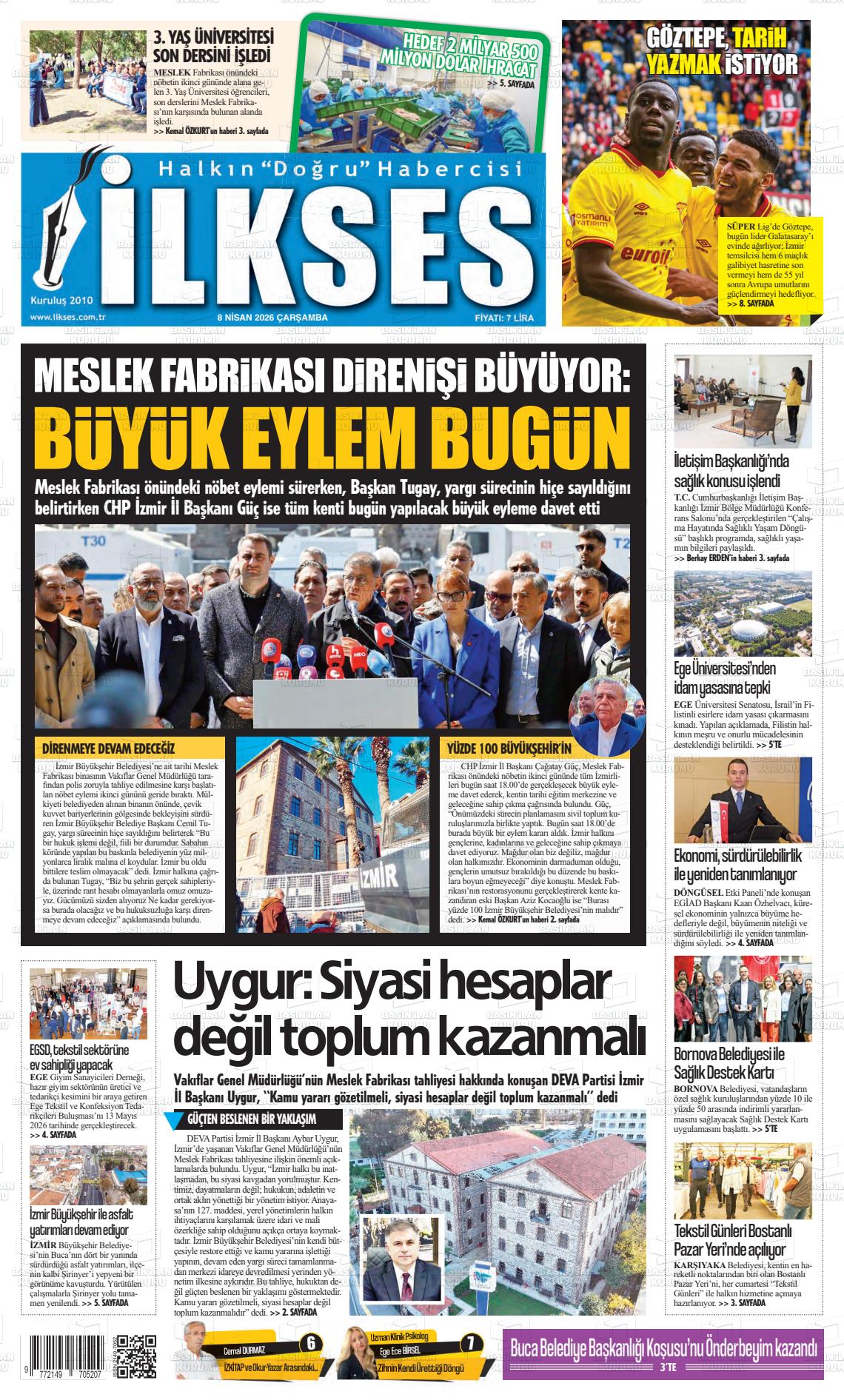 Izmir Ilkses 08.04.2026