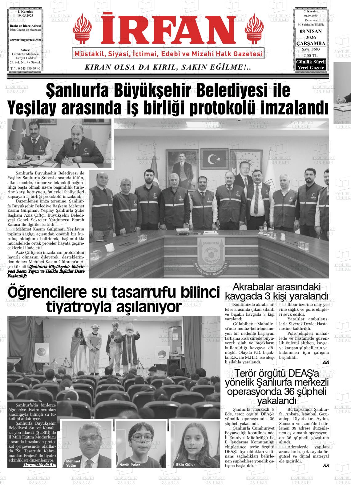 Sanliurfa Irfan 08.04.2026