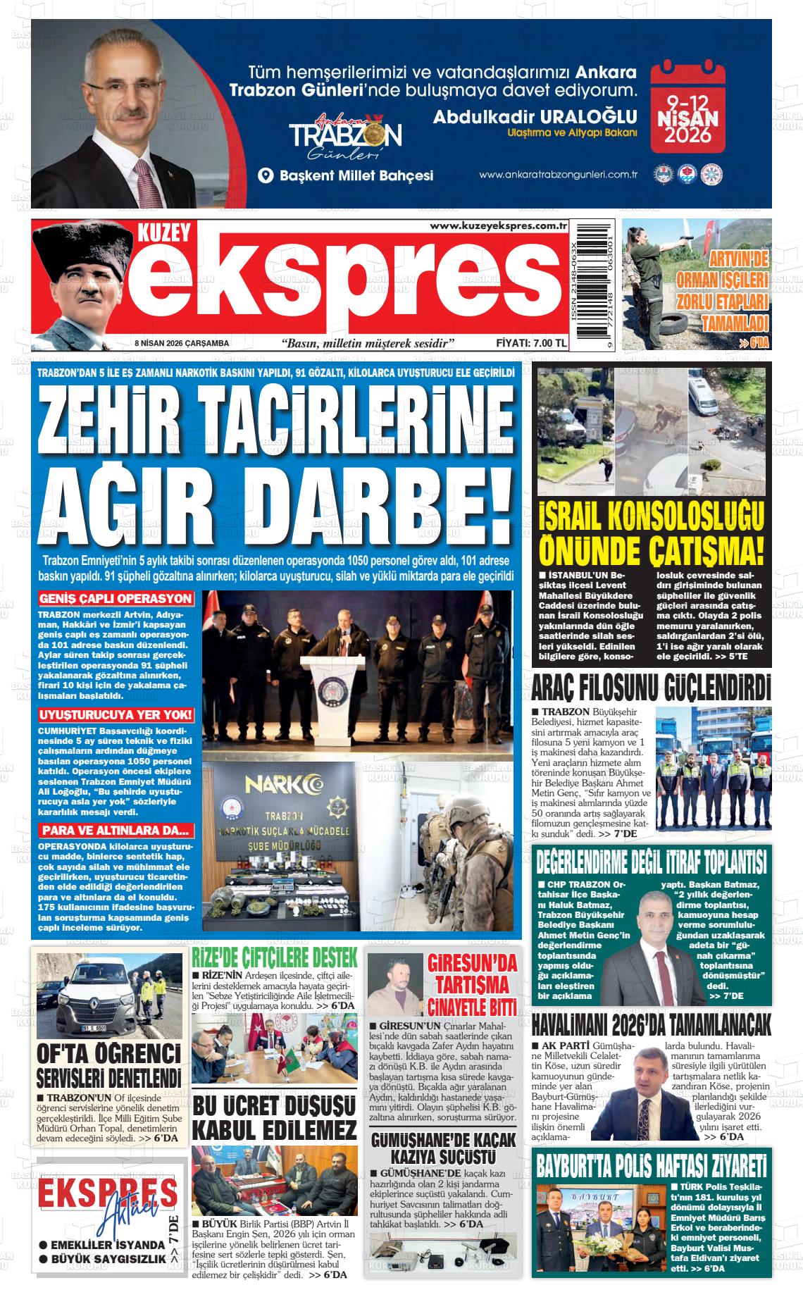 Trabzon Kuzeyekspres 08.04.2026