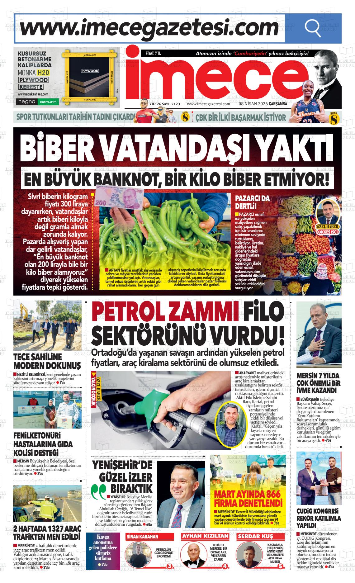 Mersin Imece 08.04.2026