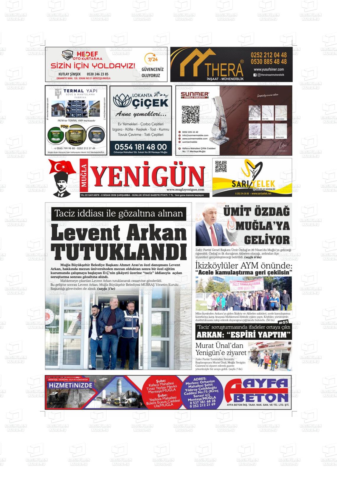 Mugla Yenigun 08.04.2026