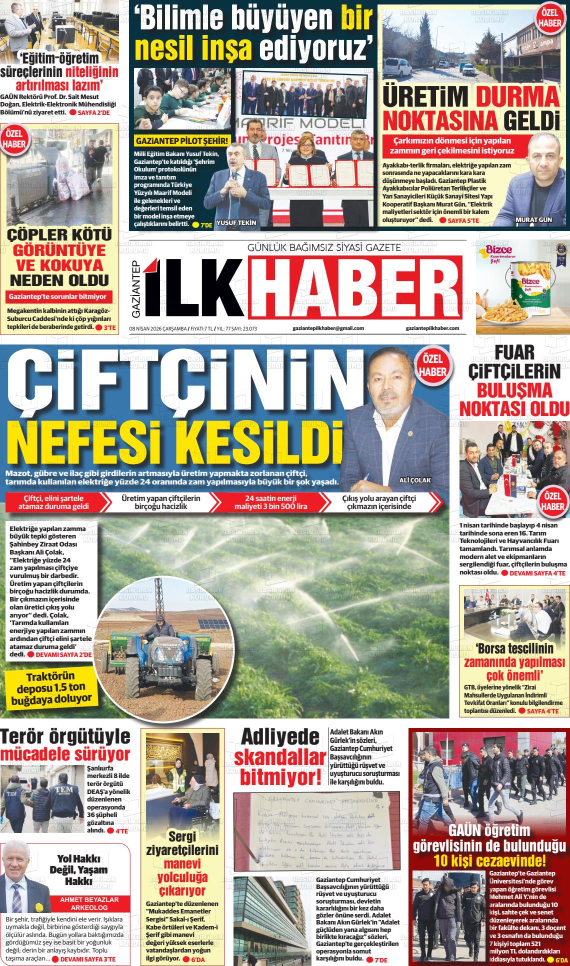 Sabah(gaziantep) 08.04.2026