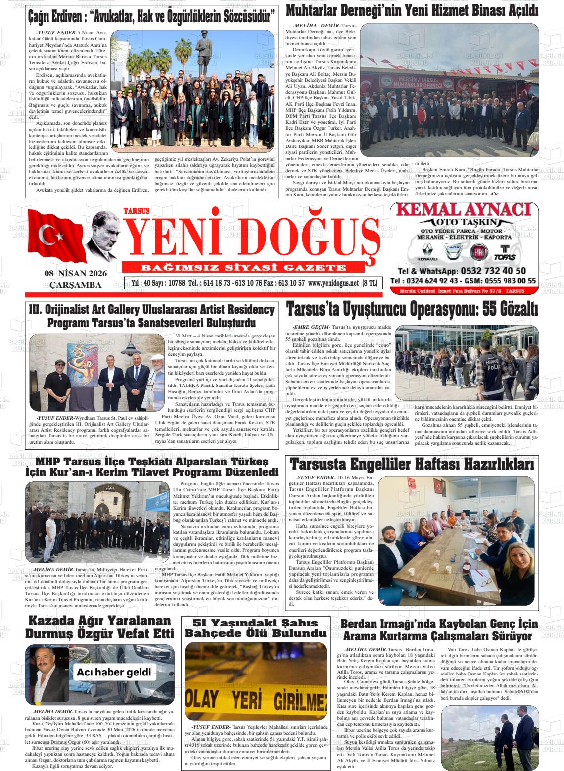 Mersin Tarsusyenidogus 08.04.2026