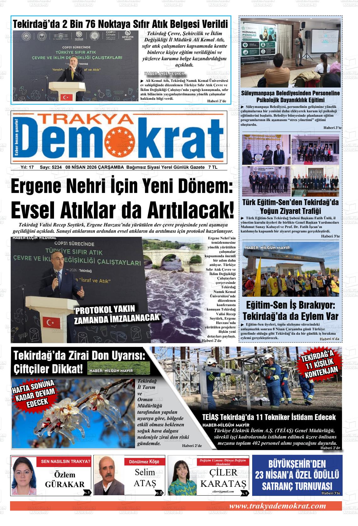 Tekirdag Trakyademokrat 08.04.2026
