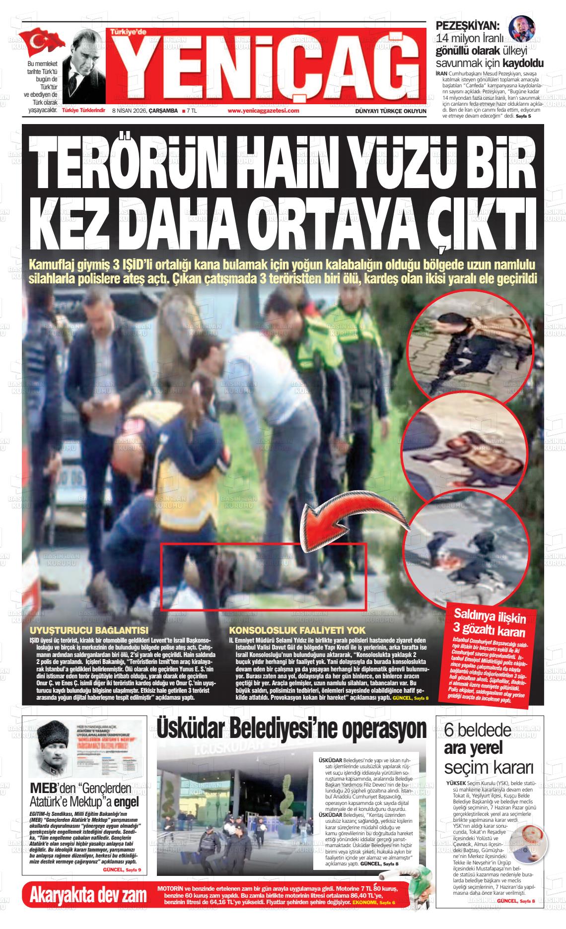 Istanbul Turkiyedeyenicag 08.04.2026