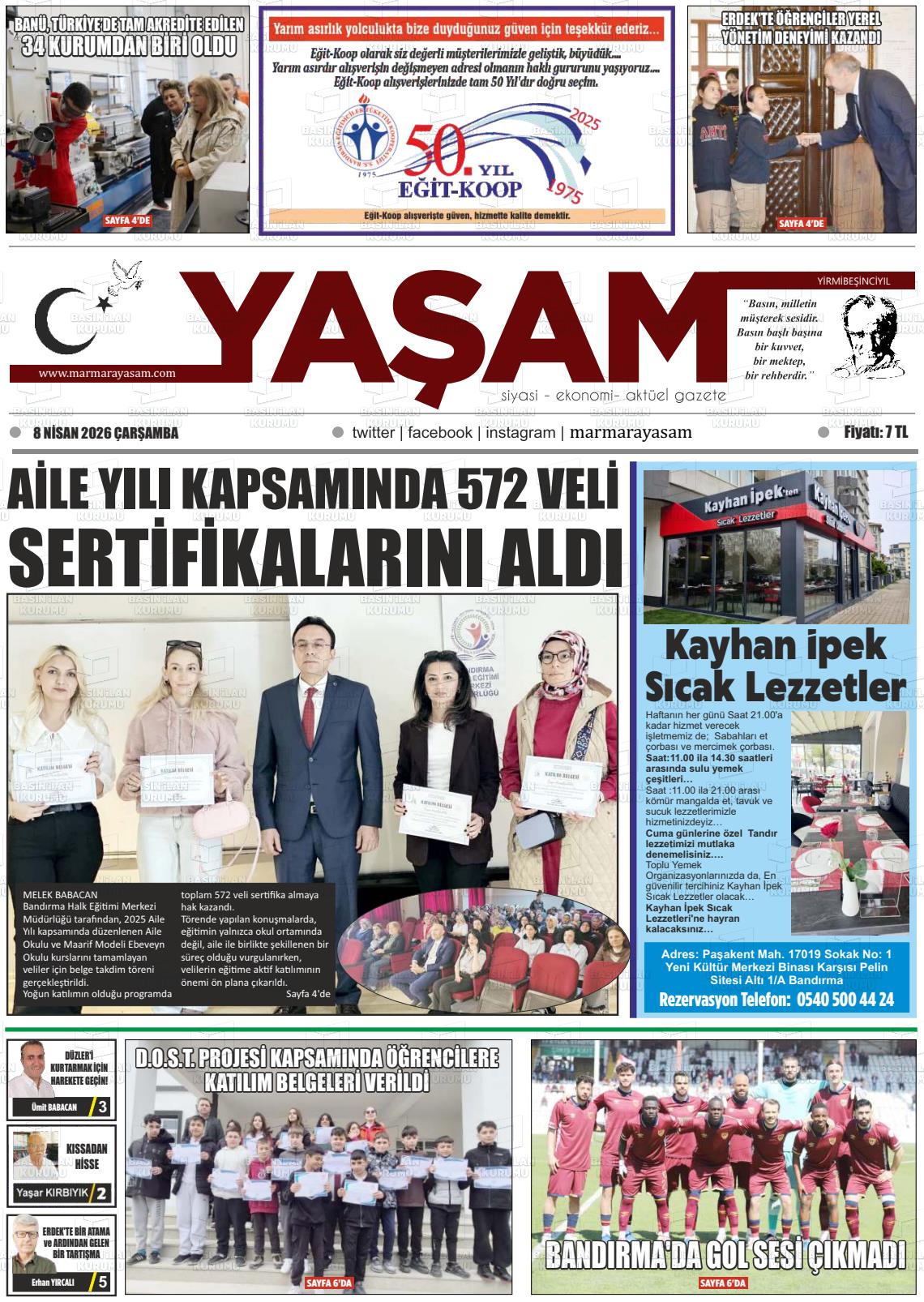Canakkale Yasam 08.04.2026