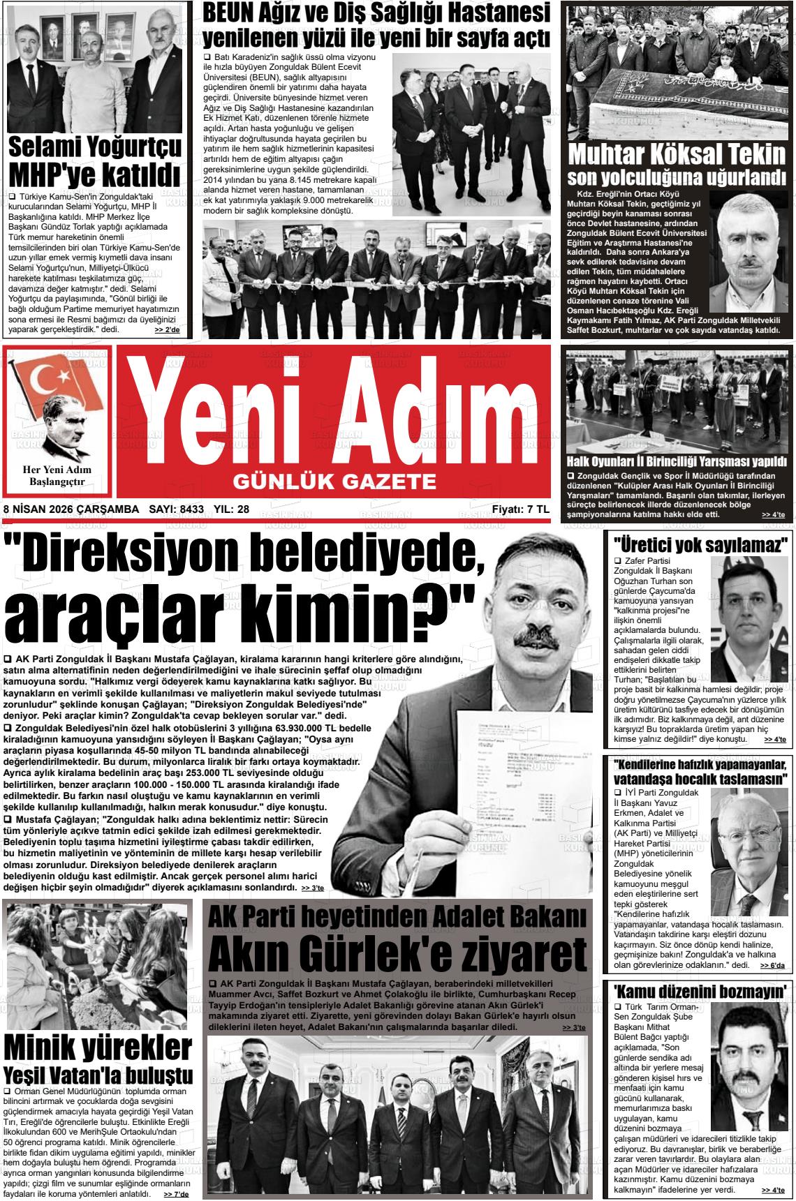 Zonguldak Yeniadim 08.04.2026